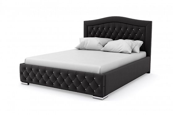 Кровать "Millennium LUX" 1200 с ламелями - Кровать "Millennium LUX" 1200 с ламелями, Цвет: Черный 03