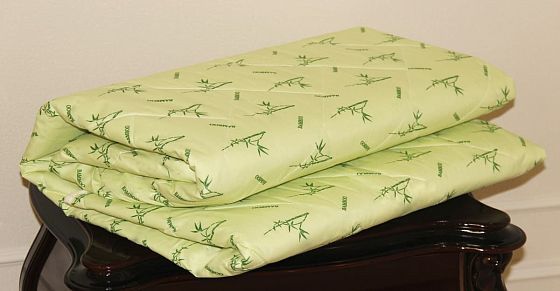 Одеяло "Бамбук" всесезонное (чехол тик) - Одеяло "Бамбук" всесезонное (чехол тик)