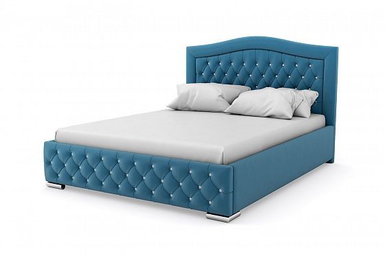 Кровать "Millennium LUX" 900 с ламелями - Кровать "Millennium LUX" 900 с ламелями, Цвет: Синий 115