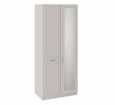 Шкаф для одежды "Сабрина" 587 мм с 1 глухой и 1 зеркальной дверью СМ-307.07.021R Правый