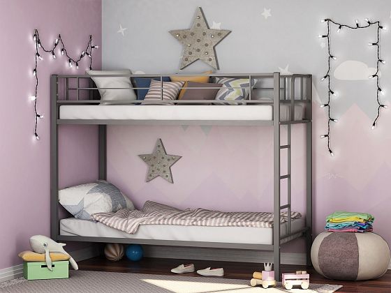 Кровать двухъярусная "Севилья" - Цвет: Серый