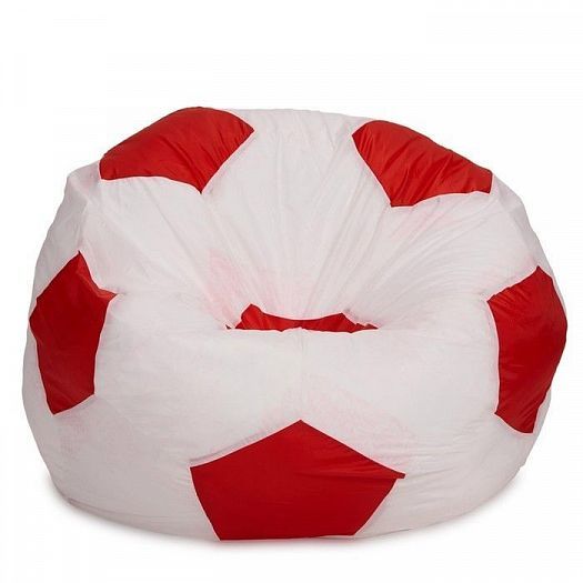 Кресло-мешок "Мяч 70" - Цвет: Оксфорд Белый/Красный