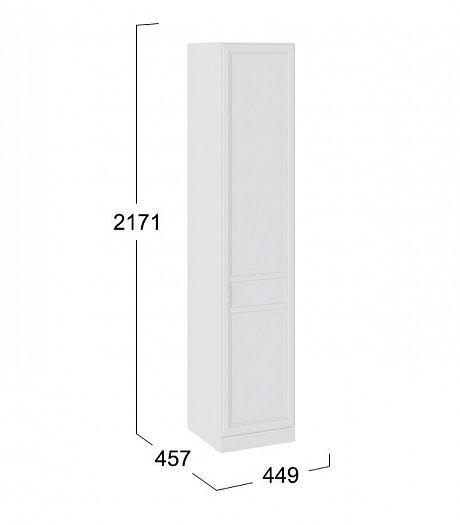 Шкаф для белья "Франческа" 457 мм с глухой дверью правый - размеры
