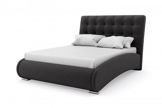 Кровать "Prova" 1600 с ламелями - Кровать "Prova" 1600 с ламелями, Цвет: Черный 035