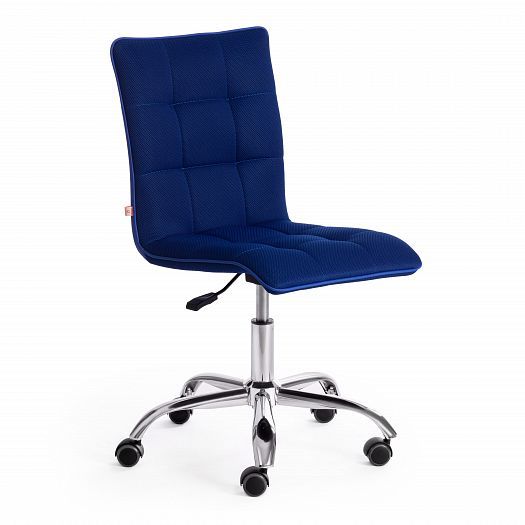 Кресло для геймеров "ZERO" (ткань/кожзам) - Синий (TW-10/36-39)