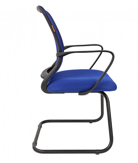 Кресло посетителя "Chairman 698 V" - Кресло посетителя "Chairman 698 V", Сетка TW синяя (спинка)/Тка