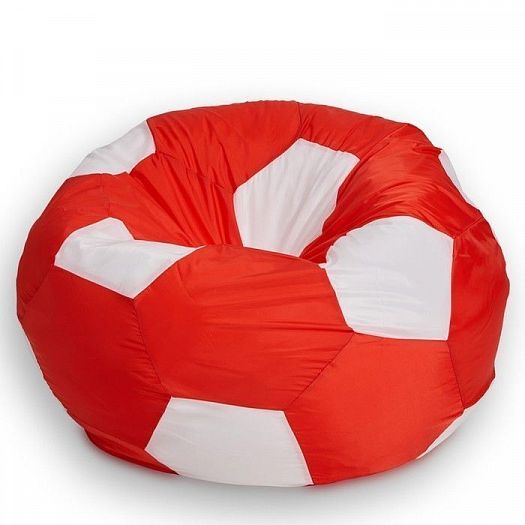 Кресло-мешок "Мяч 80" - Цвет: Оксфорд Красный/Белый