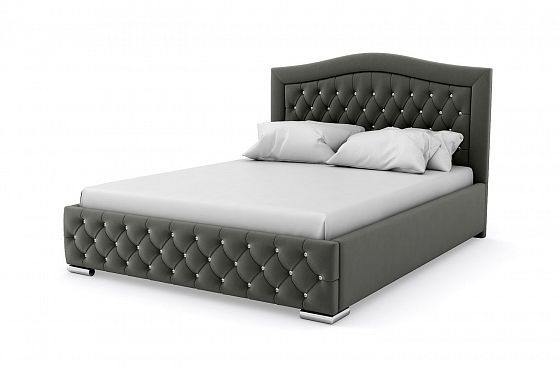 Кровать "Millennium LUX" 1600 с ламелями - Кровать "Millennium LUX" 1600 с ламелями, Цвет: Серый 012
