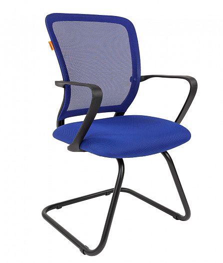 Кресло посетителя "Chairman 698 V" - Кресло посетителя "Chairman 698 V", Цвет: Сетка TW синяя (спинк