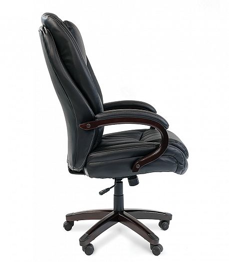 Кресло руководителя "Chairman 408" - Кресло руководителя "Chairman 408", Кожа черная - вид 3