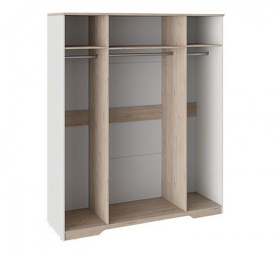 Шкаф для одежды комбинированный "Тоскана" с 2 глухими и 2 зеркальными дверями - наполнение