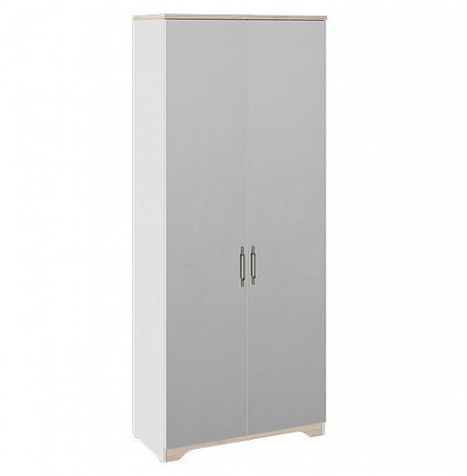 Шкаф для одежды "Тоскана" с двумя зеркальными дверями - Цвет: Белый Жемчуг/Гикори Джексон