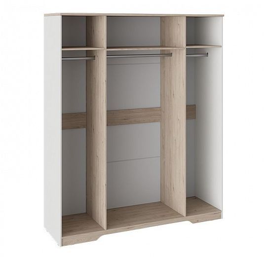Шкаф для одежды комбинированный "Тоскана" с 4 зеркальными дверями - наполнение