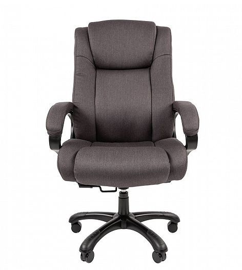 Кресло руководителя "Chairman 410" -  Вид прямо, цвет: Ткань SX серая (акриловая)