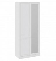 Шкаф для одежды "Франческа" 457 мм с 1 глухой и 1 зеркальной дверью СМ-312.07.025R Правый