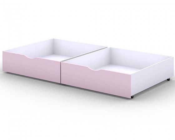 Ящики выкатные для кровати 1400*800  мм (2 шт.) - Цвет: Розовый