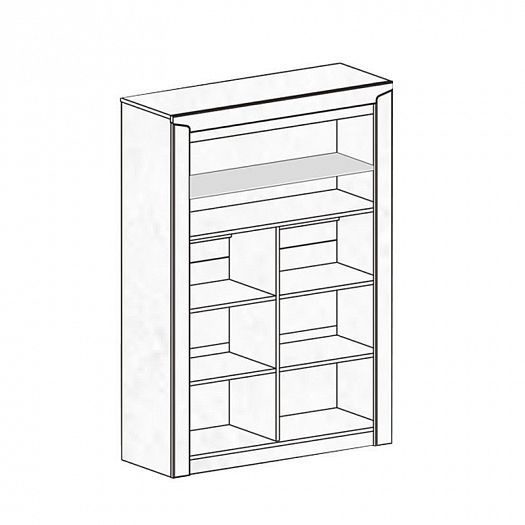 Шкаф двухдверный "Соренто" со стеклом - Схема