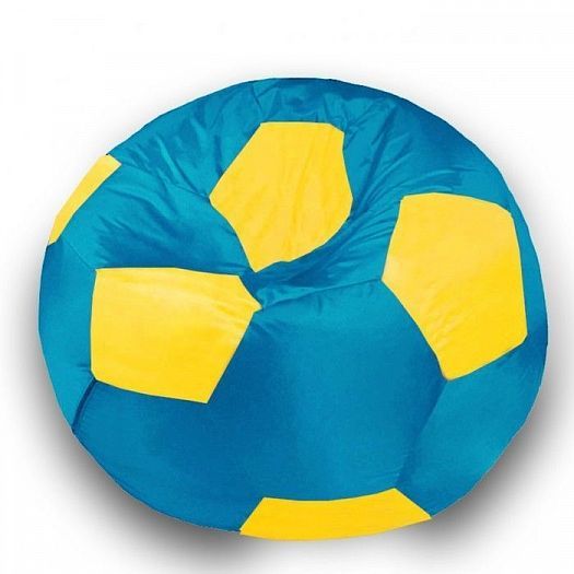 Кресло-мешок "Мяч 70" - Цвет: Оксфорд Голубой/Желтый