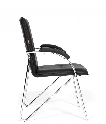 Кресло посетителя "Chairman 850" - Кресло посетителя "Chairman 850", Экокожа премиум черная - вид 3