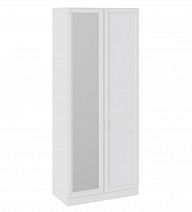 Шкаф для одежды "Франческа" 457 мм с 1 глухой и 1 зеркальной дверью СМ-312.07.025L Левый