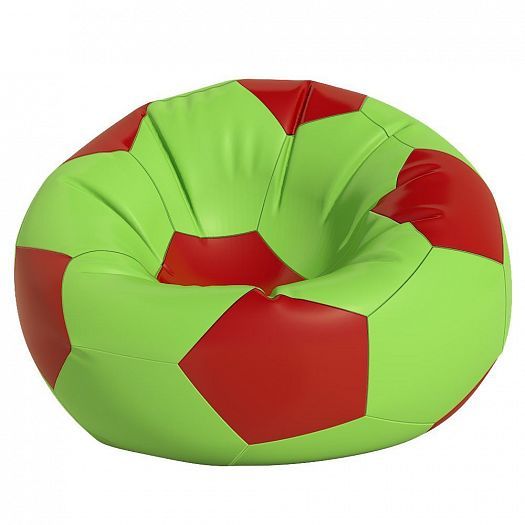 Кресло-мешок "Мяч 80" - Цвет: Оксфорд Салатовый/Красный