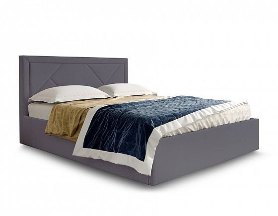 Кровать "Сиеста" 1400 (без основания) - Цвет: Альба Темно-серый
