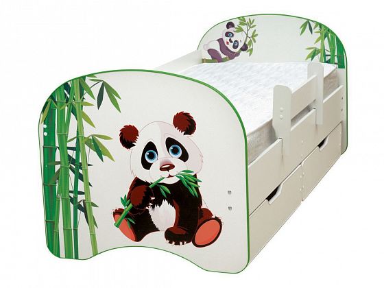Кровать детская с фотопечатью с двумя ящиками 800*1900 мм - Кровать детская с фотопечатью с двумя ящ
