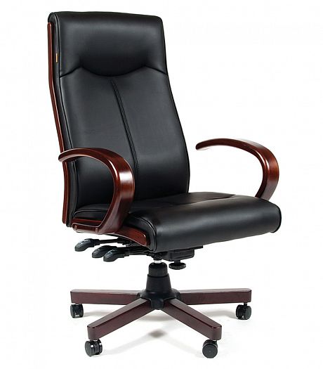 Кресло руководителя "Chairman 411" - Кресло руководителя "Chairman 411", Цвет: Экокожа премиум черна