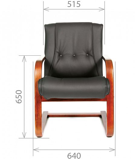 Кресло посетителя "Chairman 653 V" кожа - Кресло посетителя "Chairman 653 V" кожа: схема 1