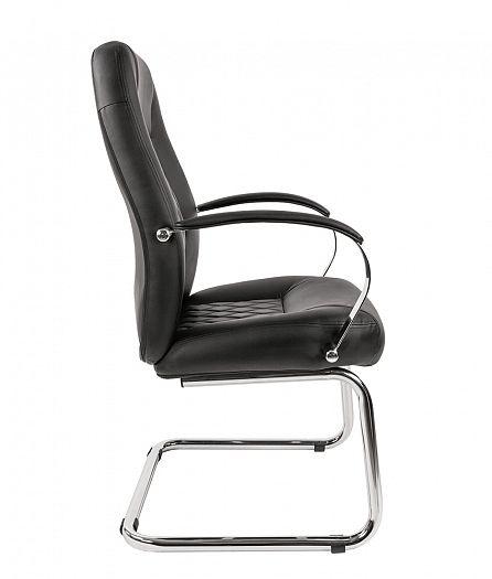 Кресло посетителя "Chairman 950 V" - Кресло посетителя "Chairman 950 V", Экокожа черная - вид 3
