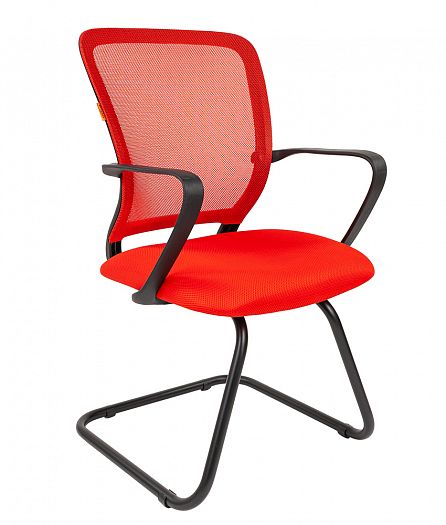 Кресло посетителя "Chairman 698 V" - Кресло посетителя "Chairman 698 V", Цвет: Сетка TW красная (спи