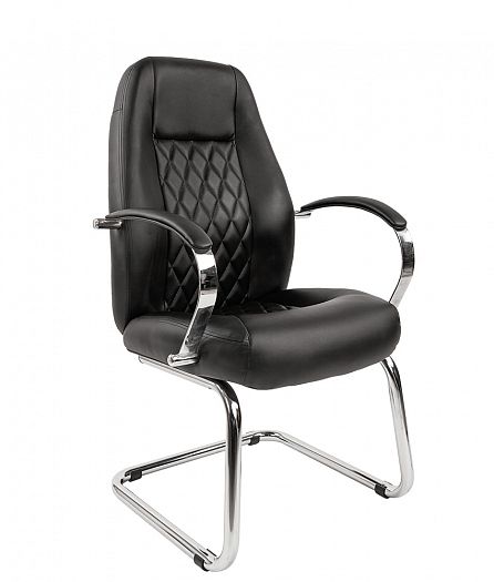 Кресло посетителя "Chairman 950 V" - Кресло посетителя "Chairman 950 V", Цвет: Экокожа черная
