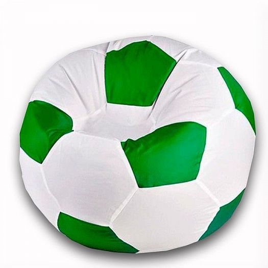Кресло-мешок "Мяч 70" - Цвет: Оксфорд Белый/Зеленый