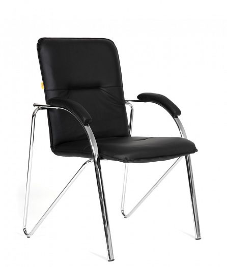 Кресло посетителя "Chairman 850" - Кресло посетителя "Chairman 850", Цвет: Экокожа премиум черная